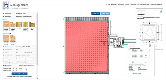 Das Schaubild zeigt Screenshots des kostenlosen ift-Montageplaners.
