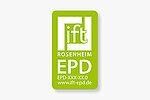 Das werbewirksame EPD-Zeichen des ift Rosenheim 
