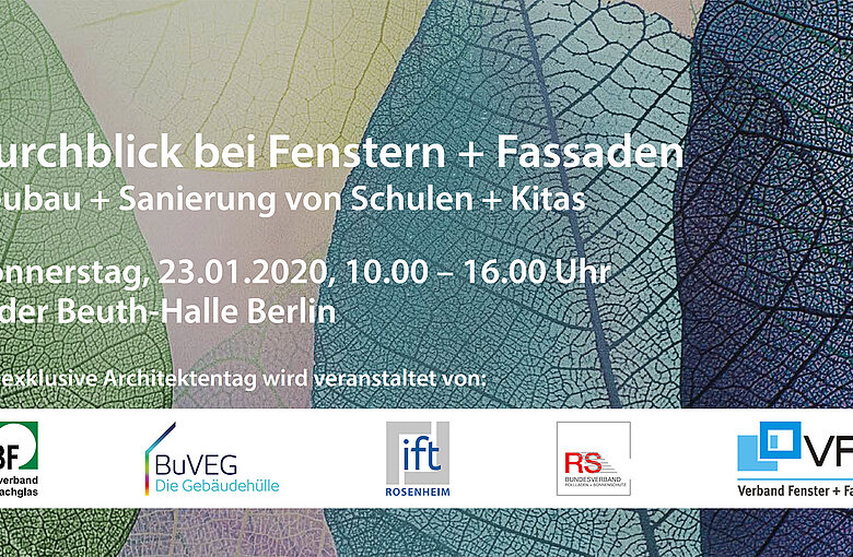 The invitation to the 1st Architects' Day of the ift Rosenheim