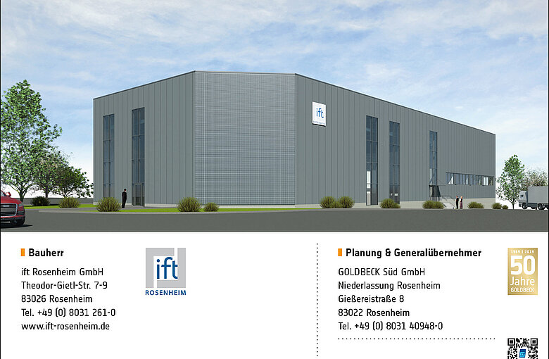 Concept image of the new laboratory for testing building acoustics and facades
